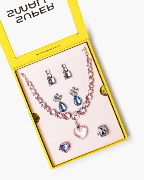 Necklace Set | Pink & Blue