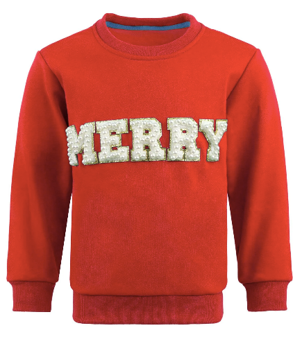Merry Sweatshirt | Red
