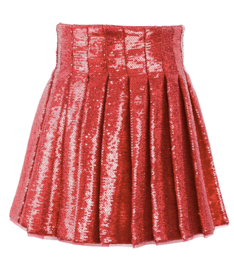 Shimmer Skirt | Red - The Yellow Canary