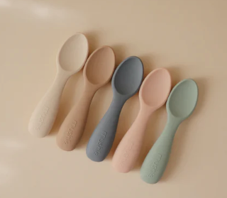 Silicone Toddler Spoons - The Yellow Canary