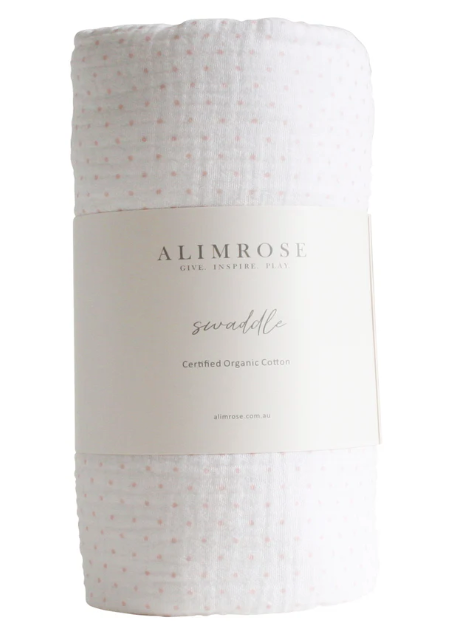 Muslin Swaddle | Pink Spot