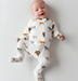 Zippered Footie | Moo - The Yellow Canary