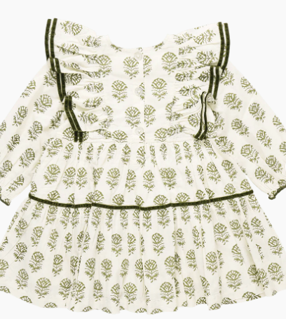 Raphaela Dress | Olive Rose Floral