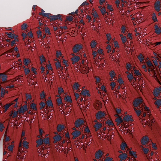 Jaipur Dress Set | Red Autumn Strawflower