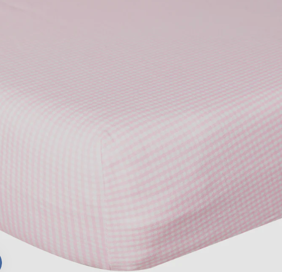 Crib Sheets | Pink Gingham