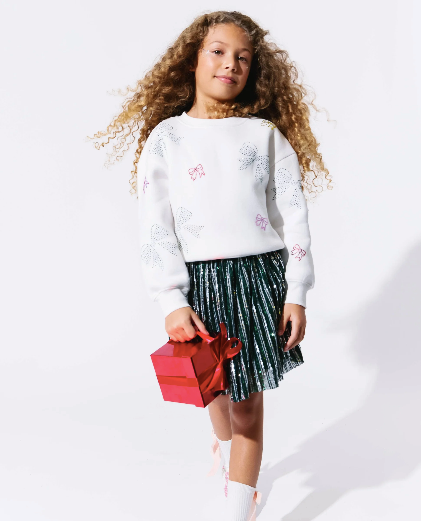 Sweatshirt | Crystal Bows