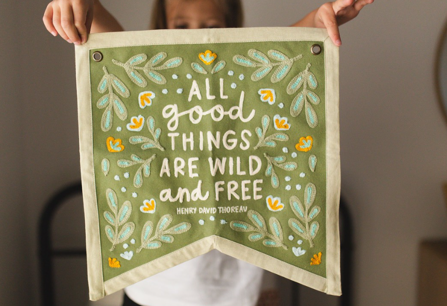 Canvas Banner | Wild and Free