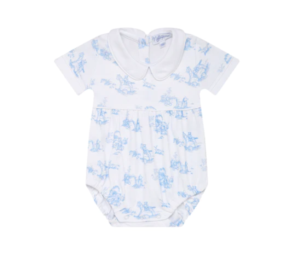 Blue Toile Baby Bubble