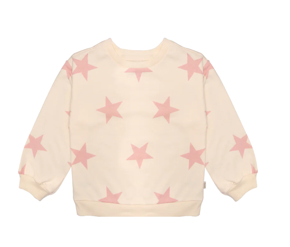 Frankie Sweatshirt | Pink Stars