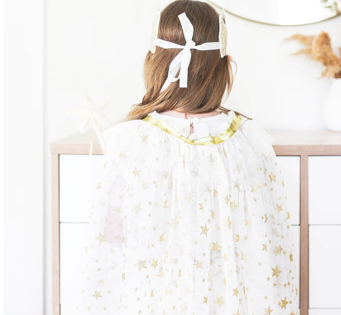 TULLE STAR CAPE | IVORY