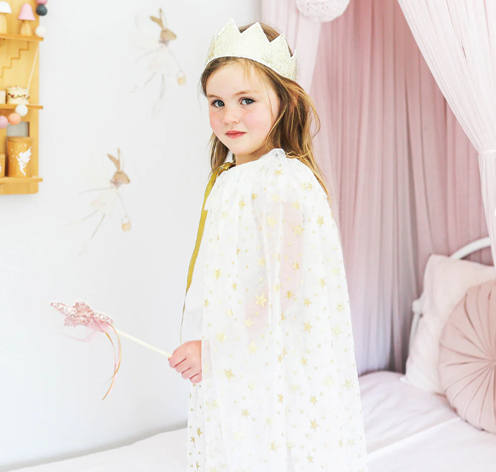 TULLE STAR CAPE | IVORY