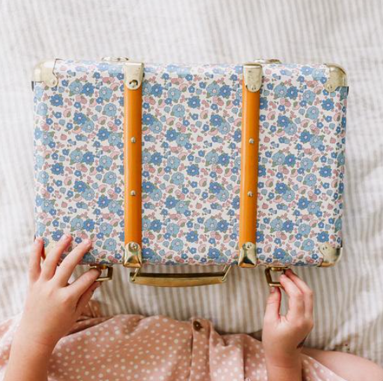 Vintage Suitcase | Liberty Blue