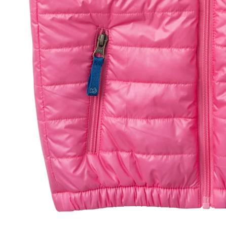 Puffer Vest | Pink Cosmos