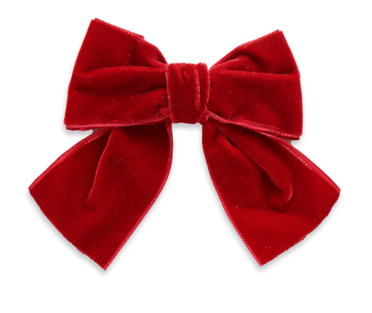Big Velvet Sailor Bow - The Yellow Canary