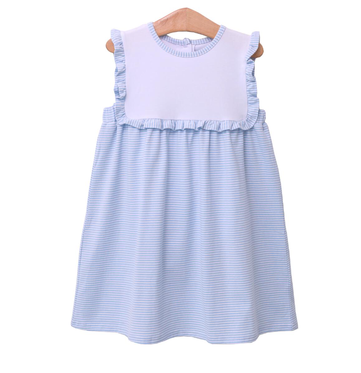 Alice Dress | Light Blue Stripe