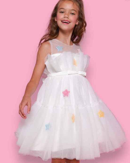 Rainbow Puff Star Dress