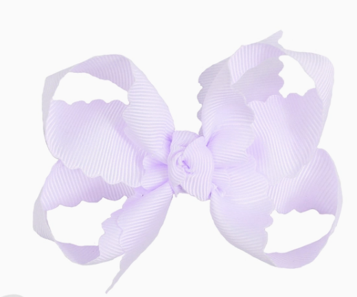 3.5" SCALLOPED BOW | POWDER ORCHID