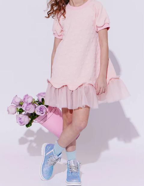 PRETTY BOW T-SHIRT DRESS