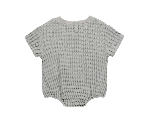 Relaxed Bubble Romper | Dusty Blue