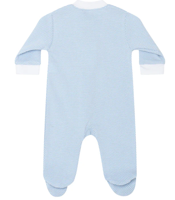 Bubble Zipper Footie | Blue