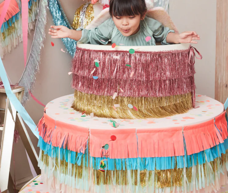 Gold Tinsel Fringe Garland