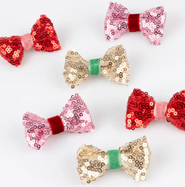 Sequin & Velvet Hair Clips