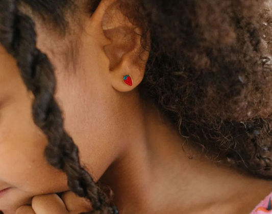 Stud Earrings | Strawberry - The Yellow Canary