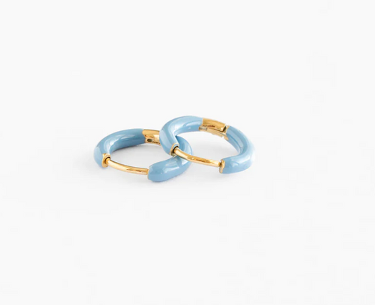 Enamel Hoop | Blue - The Yellow Canary