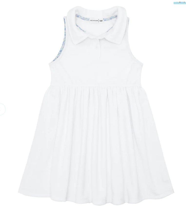 White French Terry Tennis Dress