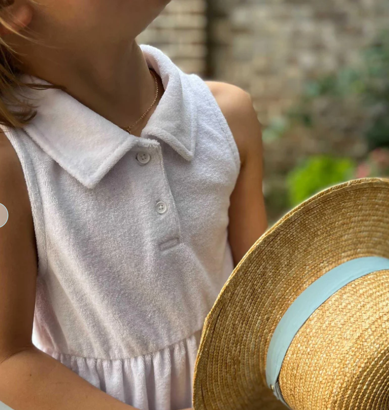 White French Terry Tennis Dress