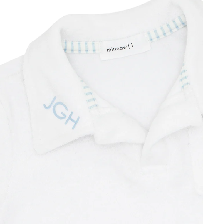 White French Terry Polo