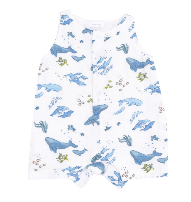 Shortie Romper | Whales