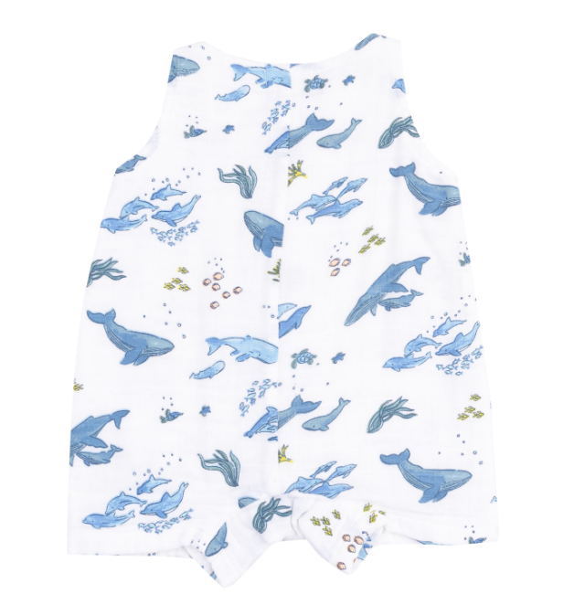 Shortie Romper | Whales