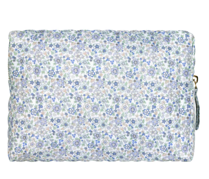 Travel Pouch | Slate Floral