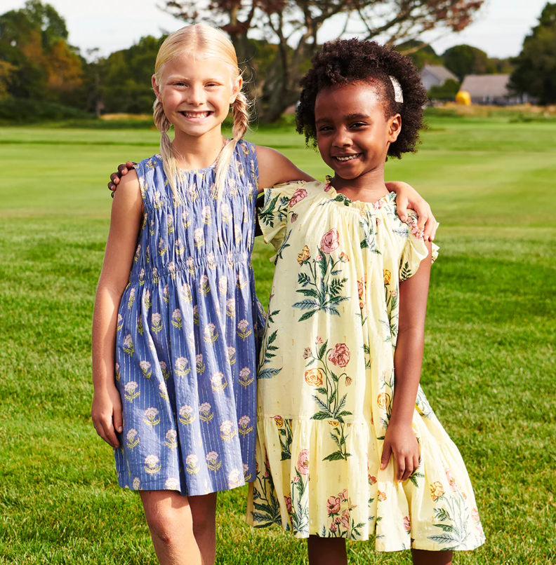 Harper Dress | Pale Yellow Poppy