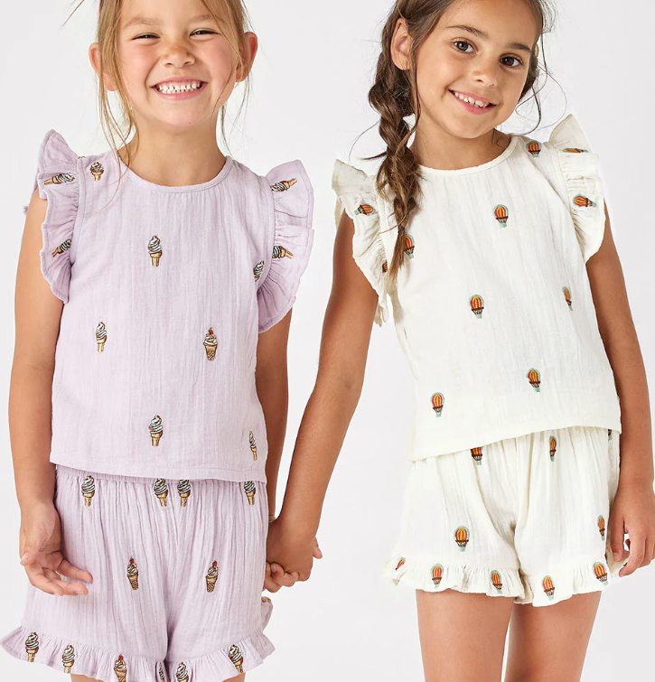 Girls Roey 2pc Set | Lavender Soft Serve