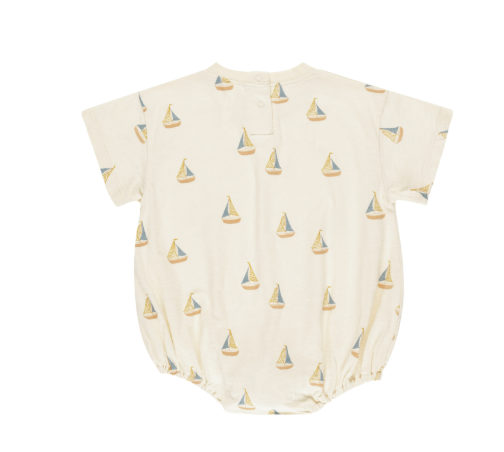 Relaxed Bubble Romper | Sailboats