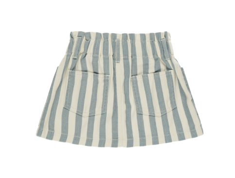 Denim Mini Skirt | Ocean Stripe