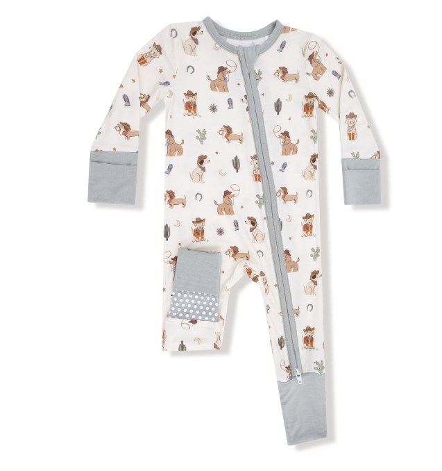 Cowboy Dogs | Zip Romper - The Yellow Canary