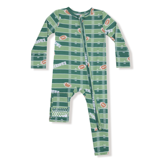 Football Field | Zip Romper
