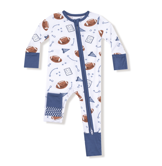 Touchdown Time | Zip Romper