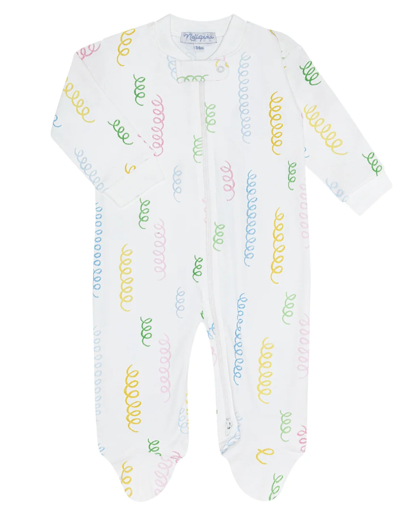 Zipper Footie | Spirals