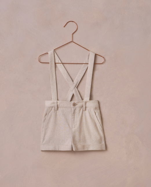 Suspender Short | Linen - The Yellow Canary