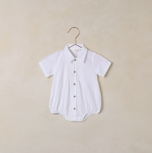 Henry Romper | White - The Yellow Canary