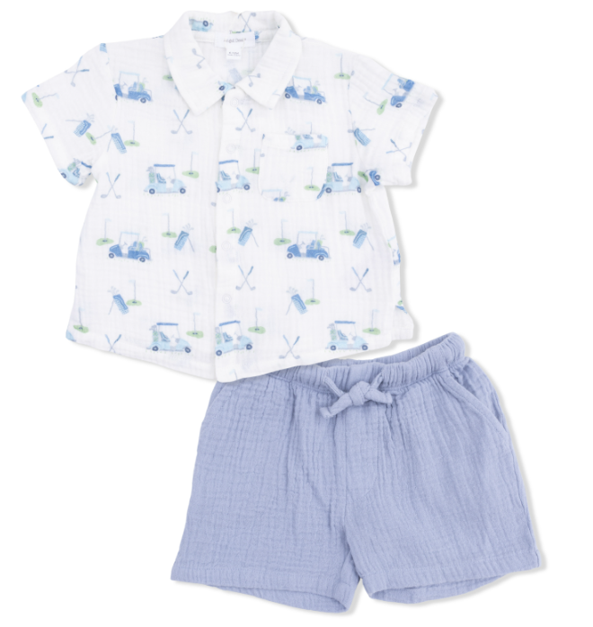 Polo and Short | Baby Golf Carts - The Yellow Canary