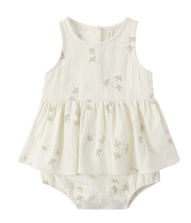 Skirted Tank Romper | Birds - The Yellow Canary