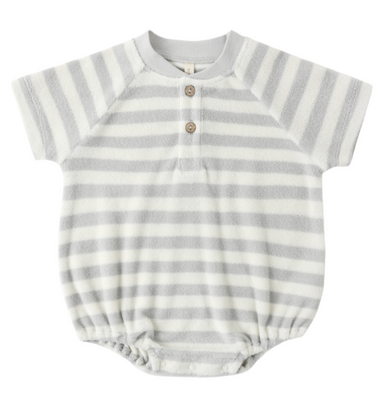 Terry Romper | Sky Stripe - The Yellow Canary