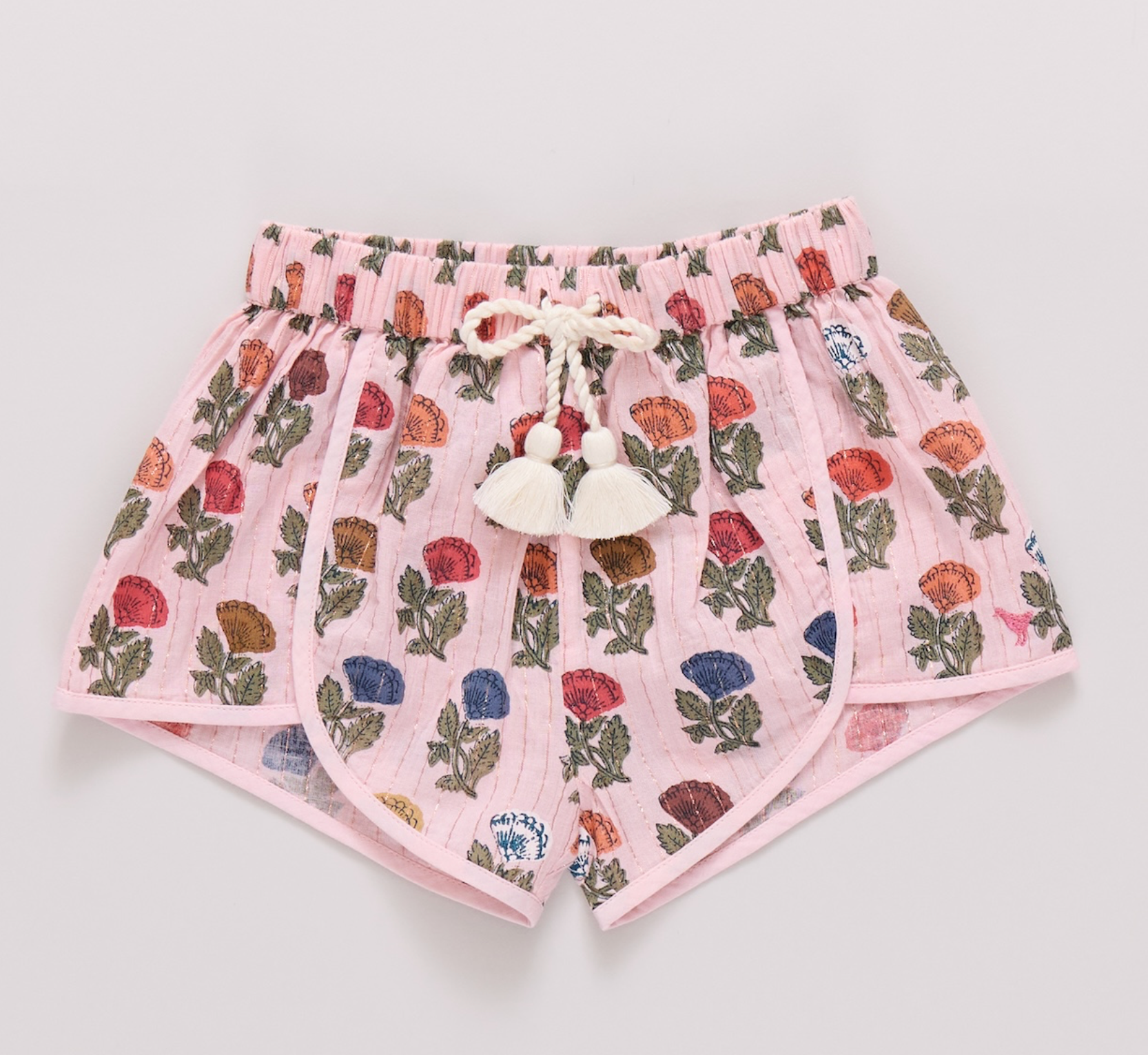 GIRLS MILLIE SHORT | MULTI FLOWER - The Yellow Canary