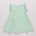 GIRLS JAIPUR DRESS | PASTEL GREEN POLKA DOT - The Yellow Canary