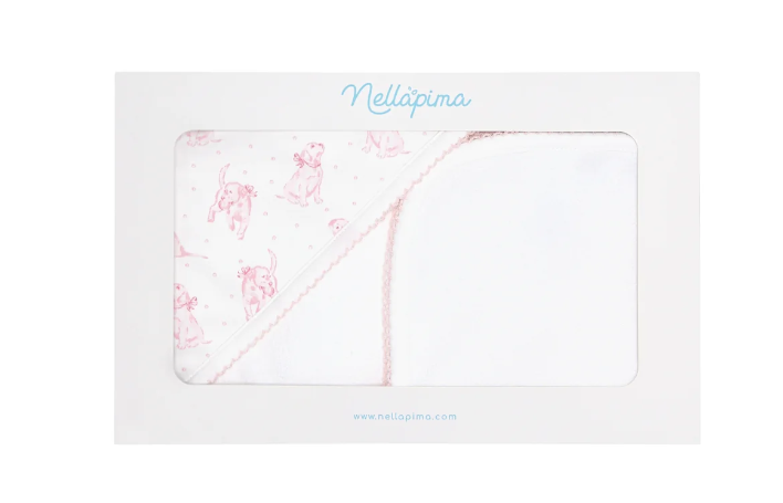 Pink Puppy Hooded Towel - The Yellow Canary